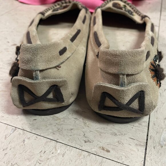 Miu Miu Beige and Brown Moccasins - Picture 10 of 16